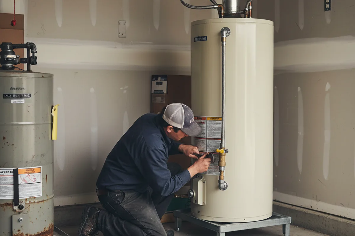 Water heater and shutoff valve replacement in Sequatchie